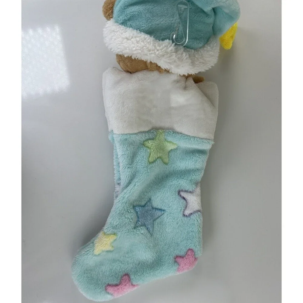 DanDee Plush Soft MY FIRST CHRISTMAS STOCKING/STUFFED BEAR 2017 Holiday Gift 12”